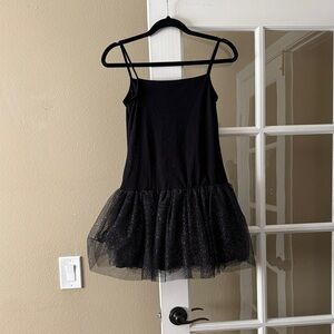 MonnaLisa Black Sparkle Kids Dress